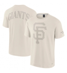 Men Fanatics Cream San Francisco Giants Elements Iconic T Shirt