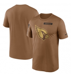 Men Arizona Cardinals 2023 Brown Salute To Service Legend Performance T Shirt Men Arizona Cardinals 2023 Brown Salute To Service Legend Performance T Shirt