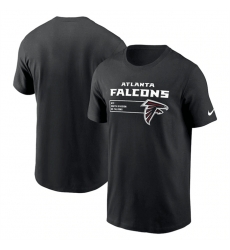 Men Atlanta Falcons Black Division Essential T Shirt Men Atlanta Falcons Black Division Essential T Shirt