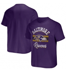 Men Baltimore Ravens Purple X Darius Rucker Collection Stripe T Shirt Men Baltimore Ravens Purple X Darius Rucker Collection Stripe T Shirt
