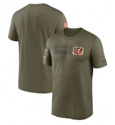 Men Cincinnati Bengals Olive 2022 Salute To Service Legend Team T Shirt Men Cincinnati Bengals Olive 2022 Salute To Service Legend Team T Shirt