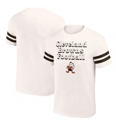 Men Cleveland Browns Cream X Darius Rucker Collection Vintage T Shirt Men Cleveland Browns Cream X Darius Rucker Collection Vintage T Shirt