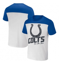 Men Indianapolis Colts Cream Blue X Darius Rucker Collection Colorblocked T Shirt Men Indianapolis Colts Cream Blue X Darius Rucker Collection Colorblocked T Shirt