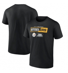 Men Pittsburgh Steelers Black X Bud Light T Shirt Men Pittsburgh Steelers Black X Bud Light T Shirt