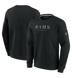 Men Fanatics Black Los Angeles Rams Elements Unlimited Fleece Pullover Sweatshirt Men Fanatics Black Los Angeles Rams Elements Unlimited Fleece Pullover Sweatshirt