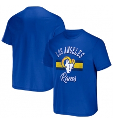 Men Los Angeles Rams Blue X Darius Rucker Collection Stripe T Shirt Men Los Angeles Rams Blue X Darius Rucker Collection Stripe T Shirt