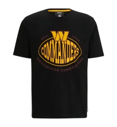 Men Washington Commanders Black BOSS X Trap T Shirt Men Washington Commanders Black BOSS X Trap T Shirt