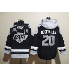 Men Los Angeles Kings 20 Luc Robitaille Black Ageless Must Have Lace Up Pullover Hoodie Men Los Angeles Kings 20 Luc Robitaille Black Ageless Must Have Lace Up Pullover Hoodie