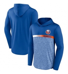 Men New York Islanders Blue Podium Defender Pullover Hoodie Men New York Islanders Blue Podium Defender Pullover Hoodie