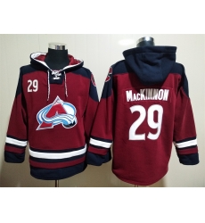 Men Colorado Avalanche Nathan MacKinnon 29 Red Stitched NHL Hoodie Men Colorado Avalanche Nathan MacKinnon 29 Red Stitched NHL Hoodie