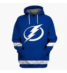 Men Tampa Bay Lightning Blue All Stitched Hooded Sweatshirt Men Tampa Bay Lightning Blue All Stitched Hooded Sweatshirt