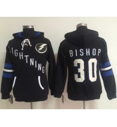 Tampa Bay Lightning 30 Ben Bishop Black Women Old Time Heidi NHL Hoodie Tampa Bay Lightning 30 Ben Bishop Black Women Old Time Heidi NHL Hoodie