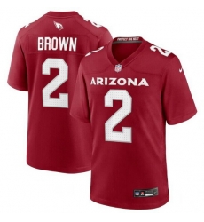 Men Arizona Cardinals 2 Marquise Brown Red Stitched Game Football Jersey Men Arizona Cardinals 2 Marquise Brown Red Stitched Game Football Jersey