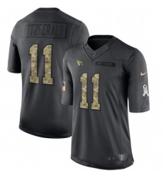 Men Nike Arizona Cardinals 11 Larry Fitzgerald Limited Black 2016 Salute to Service NFL Jersey Men Nike Arizona Cardinals 11 Larry Fitzgerald Limited Black 2016 Salute to Service NFL Jersey