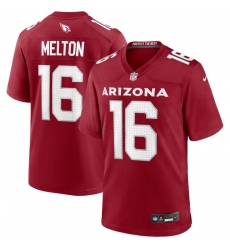 Men's Nike Max Melton Cardinal Arizona #16 Red Sttiched F U S E NFL Jersey