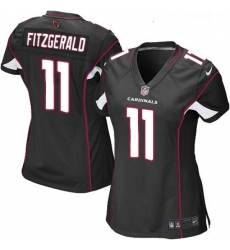 Womens Nike Arizona Cardinals 11 Larry Fitzgerald Game Black Alternate NFL Jersey Womens Nike Arizona Cardinals 11 Larry Fitzgerald Game Black Alternate NFL Jersey