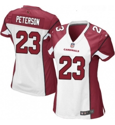 Womens Nike Arizona Cardinals 23 Adrian Peterson Game White NFL Jersey Womens Nike Arizona Cardinals 23 Adrian Peterson Game White NFL Jersey