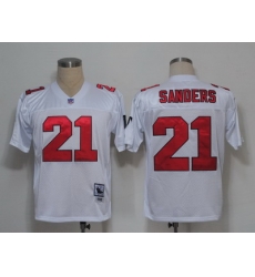 Atlanta Falcons 21 Deion Sanders White throwback Atlanta Falcons 21 Deion Sanders White throwback