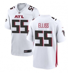 Men Atlanta Falcons 55 Kaden Elliss White Stitched Football Game Jersey Men Atlanta Falcons 55 Kaden Elliss White Stitched Football Game Jersey