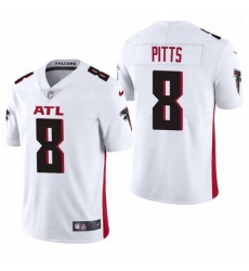Men Atlanta Falcons #8 Kyle Pitts White 2021 Draft Jersey Men Atlanta Falcons #8 Kyle Pitts White 2021 Draft Jersey
