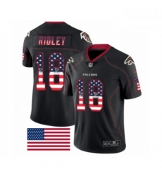 Men Nike Atlanta Falcons 18 Calvin Ridley Limited Black Rush USA Flag NFL Jersey Men Nike Atlanta Falcons 18 Calvin Ridley Limited Black Rush USA Flag NFL Jersey