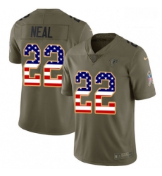 Men Nike Atlanta Falcons 22 Keanu Neal Limited OliveUSA Flag 2017 Salute to Service NFL Jersey Men Nike Atlanta Falcons 22 Keanu Neal Limited OliveUSA Flag 2017 Salute to Service NFL Jersey