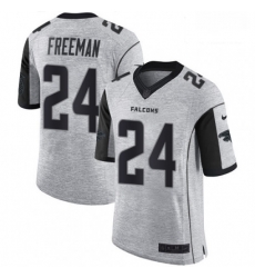 Men Nike Atlanta Falcons 24 Devonta Freeman Limited Gray Gridiron II NFL Jersey Men Nike Atlanta Falcons 24 Devonta Freeman Limited Gray Gridiron II NFL Jersey