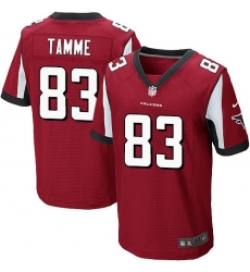 Nike Falcons #83 Jacob Tamme Red Team Color Mens Stitched NFL Elite Jersey Nike Falcons #83 Jacob Tamme Red Team Color Mens Stitched NFL Elite Jersey