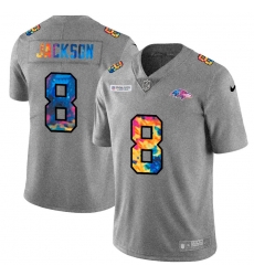 Baltimore Ravens 8 Lamar Jackson Men Nike Multi Color 2020 NFL Crucial Catch NFL Jersey Greyheather Baltimore Ravens 8 Lamar Jackson Men Nike Multi Color 2020 NFL Crucial Catch NFL Jersey Greyheather