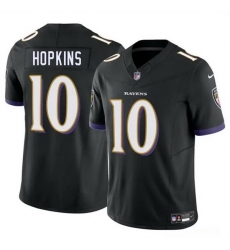 Men Baltimore Ravens 10 DeAndre Hopkins Black 2025 F U S E Vapor Limited Football Jersey
