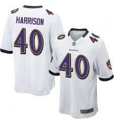 Men's Baltimore Ravens Malik Harrison 40 Nike White Vapor Limited Jersey Men's Baltimore Ravens Malik Harrison 40 Nike White Vapor Limited Jersey