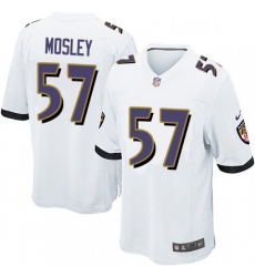 Mens Nike Baltimore Ravens 57 CJ Mosley Game White NFL Jersey Mens Nike Baltimore Ravens 57 CJ Mosley Game White NFL Jersey
