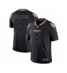 Mens Nike Baltimore Ravens 8 Lamar Jackson Limited Lights Out Black Rush NFL Jersey Mens Nike Baltimore Ravens 8 Lamar Jackson Limited Lights Out Black Rush NFL Jersey