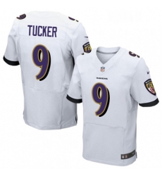 Mens Nike Baltimore Ravens 9 Justin Tucker Elite White NFL Jersey Mens Nike Baltimore Ravens 9 Justin Tucker Elite White NFL Jersey