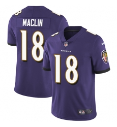 Nike Ravens #18 Jeremy Maclin Purple Team Color Mens Stitched NFL Vapor Untouchable Limited Jersey Nike Ravens #18 Jeremy Maclin Purple Team Color Mens Stitched NFL Vapor Untouchable Limited Jersey
