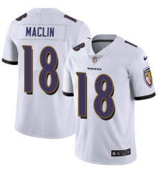 Nike Ravens #18 Jeremy Maclin White Mens Stitched NFL Vapor Untouchable Limited Jersey Nike Ravens #18 Jeremy Maclin White Mens Stitched NFL Vapor Untouchable Limited Jersey
