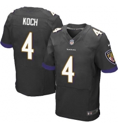 Nike Ravens #4 Sam Koch Black Alternate Mens Stitched NFL New Elite Jersey Nike Ravens #4 Sam Koch Black Alternate Mens Stitched NFL New Elite Jersey