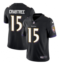 Nike Ravens #15 Michael Crabtree Black Alternate Youth Stitched NFL Vapor Untouchable Limited Jersey Nike Ravens #15 Michael Crabtree Black Alternate Youth Stitched NFL Vapor Untouchable Limited Jersey