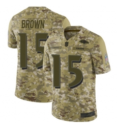Ravens 15 Marquise Brown Camo Youth Stitched Football Limited 2018 Salute to Service Jersey Ravens 15 Marquise Brown Camo Youth Stitched Football Limited 2018 Salute to Service Jersey