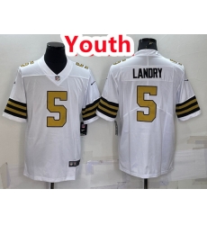 Youth Saints 5 Jarvis Landry White Color Rush Jersey Youth Saints 5 Jarvis Landry White Color Rush Jersey
