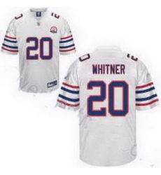 Buffalo Bills 20 Donte Whitner White Throwback Jersey 50th Anniversary Patch Buffalo Bills 20 Donte Whitner White Throwback Jersey 50th Anniversary Patch