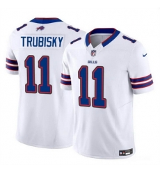 Men Buffalo Bills 11 Mitch Trubisky White 2023 F U S E Vapor Untouchable Limited Stitched Football Jersey Men Buffalo Bills 11 Mitch Trubisky White 2023 F U S E Vapor Untouchable Limited Stitched Football Jersey