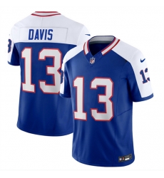 Men Buffalo Bills 13 Gabe Davis Blue White 2023 F U S E Throwback Vapor Untouchable Limited Stitched Jersey Men Buffalo Bills 13 Gabe Davis Blue White 2023 F U S E Throwback Vapor Untouchable Limited Stitched Jersey