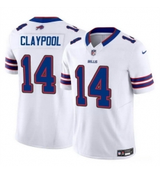 Men Buffalo Bills 14 Chase Claypool White 2024 F U S E Vapor Untouchable Limited Stitched Football Jersey Men Buffalo Bills 14 Chase Claypool White 2024 F U S E Vapor Untouchable Limited Stitched Football Jersey