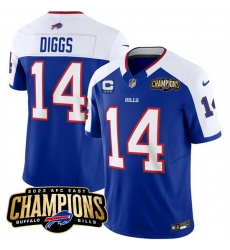 Men Buffalo Bills 14 Stefon Diggs Blue White 2023 F U S E AFC East Champions With 3 Star C Ptach Stitched Football Jersey Men Buffalo Bills 14 Stefon Diggs Blue White 2023 F U S E AFC East Champions With 3 Star C Ptach Stitched Football Jersey