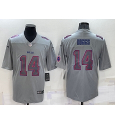 Men Buffalo Bills 14 Stefon Diggs Grey With Patch Atmosphere Fashion Stitched Jersey Men Buffalo Bills 14 Stefon Diggs Grey With Patch Atmosphere Fashion Stitched Jersey