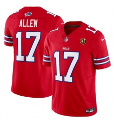 Men Buffalo Bills 17 Josh Allen Red 2023 F U S E With John Madden Patch Vapor Limited Stitched Football Jersey Men Buffalo Bills 17 Josh Allen Red 2023 F U S E With John Madden Patch Vapor Limited Stitched Football Jersey