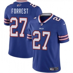 Men Buffalo Bills 27 Darrick Forrest Blue 2025 Vapor Untouchable Limited Stitched Football Jersey