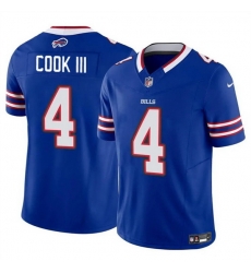 Men Buffalo Bills 4 James Cook III Blue 2025 F U S E  Vapor Untouchable Limited Stitched Football Jersey