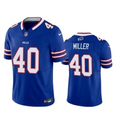 Men Buffalo Bills 40 Von Miller Blue 2023 F U S E Vapor Untouchable Limited Stitched Jersey Men Buffalo Bills 40 Von Miller Blue 2023 F U S E Vapor Untouchable Limited Stitched Jersey